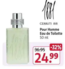 Rossmann Cerruti pour homme eau de toilette Angebot