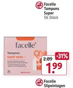 Rossmann Facelle tampons super Angebot