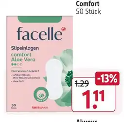 Rossmann Facelle comfort aloe vera Angebot