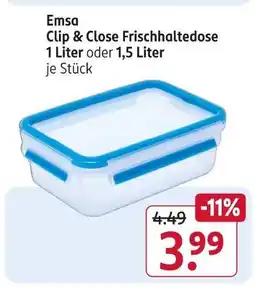 Rossmann Emsa clip & close frischhaltedose Angebot