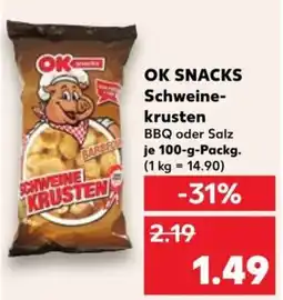 Kaufland OK SNACKS SchweineOK krusten Angebot