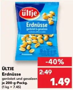 Kaufland ÜLTJE Erdnüsse Angebot