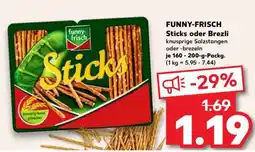 Kaufland FUNNY-FRISCH Sticks oder Brezli Angebot