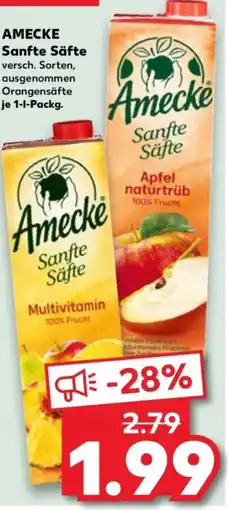 Kaufland AMECKE Sanfte Säfte Angebot