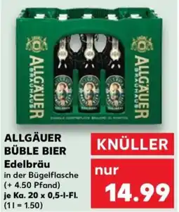 Kaufland ALLGÄUER BÜBLE BIER Edelbräu Angebot