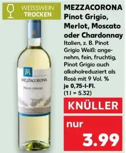 Kaufland MEZZACORONA Pinot Grigio, Merlot, Moscato oder Chardonnay Angebot