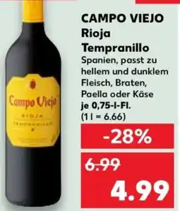 Kaufland CAMPO VIEJO Rioja Tempranillo Angebot