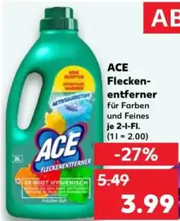 Kaufland ACE Fleckenentferner Angebot