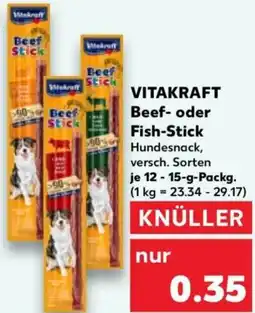 Kaufland VITAKRAFT Beef- oder Fish-Stick Angebot