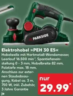 Kaufland PARKSIDE Elektrohobel PEH 30 E5 Angebot