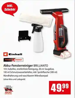 bauSpezi Einhell Akku-Fensterreiniger BRILLIANTO Angebot