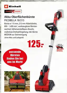 bauSpezi Einhell Akku-Oberflächenbürste PICOBELLA 18/215 Angebot