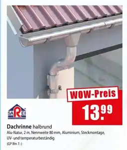 bauSpezi SAREI Dachrinne halbrund Angebot