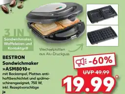 Kaufland BESTRON Sandwichmaker ASM8010 Angebot