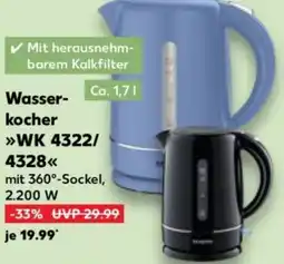 Kaufland SEVERIN Wasserkocher WK 4322/4328 Angebot