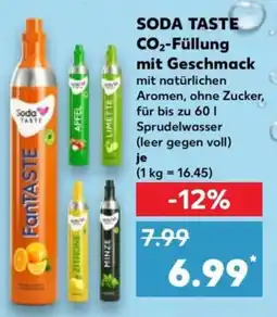 Kaufland SODA TASTE CO₂-Füllung mit Geschmack Angebot