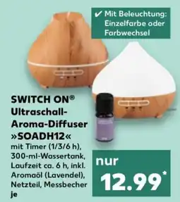 Kaufland SWITCH ON Ultraschall- Aroma-Diffuser SOADH12 Angebot