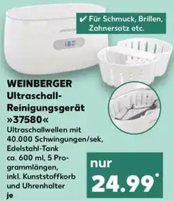Kaufland WEINBERGER Ultraschall- Reinigungsgerät 37580 Angebot