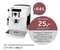 OTTO DE'LONGHI Kaffeevollautomat Angebot