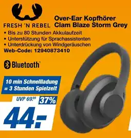 expert Techno Land FRESH 'N REBEL Over-Ear Kopfhörer Clam Blaze Storm Grey Angebot