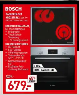 Möbel Wallach Bosch backofen-set hbd231cr62 Angebot