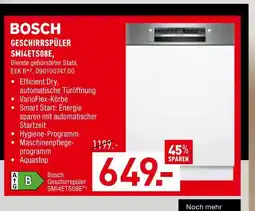 Möbel Wallach Bosch geschirrspüler smi4ets08e Angebot