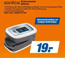 expert Techno Land Sanitas Pulsoximeter SPO18 Angebot