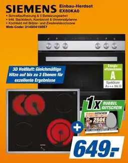 expert Techno Land SIEMENS Einbau-Herdset EXBOKAO Angebot