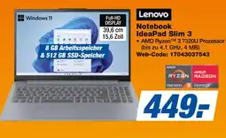 expert Techno Land Lenovo Notebook IdeaPad Slim 3 Angebot