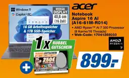 expert Techno Land acer Notebook Aspire 16 AI (A16-61M-R014) Angebot