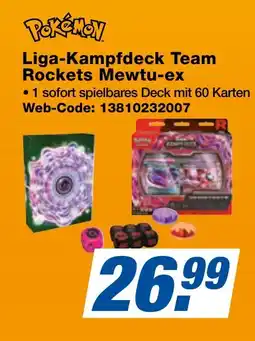 expert Techno Land Pokemon Liga-Kampfdeck Team Rockets Mewtu-ex Angebot