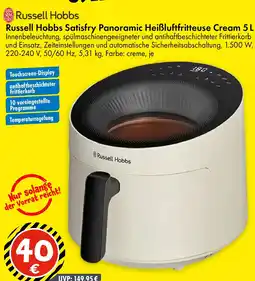 TEDi Russell Hobbs Satisfry Panoramic Heißluftfritteuse Cream 5L Angebot