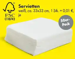 TEDi Servietten Angebot