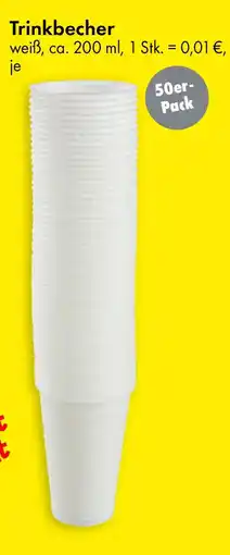 TEDi Trinkbecher 50er- Pack Angebot
