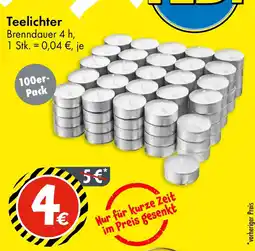 TEDi Teelichter 100er- Pack Angebot