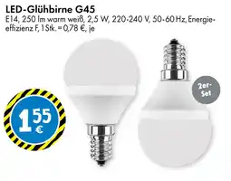 TEDi LED-Glühbirne G45 2er- Set Angebot