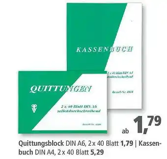 Pfennigpfeiffer Quittungsblock Din A6 Kassenbuch Din A4 Angebot