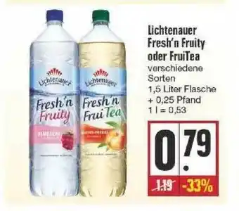 Edeka Lichtenauer Fresh'n Fruity Oder Fruitea Angebot