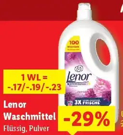 Lidl Lenor Waschmittel Angebot