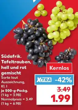 Kaufland Südafrik. Tafeltrauben, hell und rot gemischt Angebot