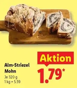 Lidl Alm-Striezel Mohn Angebot