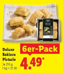 Lidl Deluxe Baklava Pistazie 6er-Pack Angebot