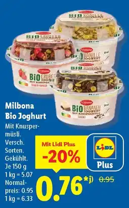 Lidl Milbona Bio Joghurt Angebot