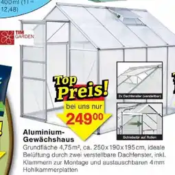 Jawoll Aluminium Gewächshaus Angebot