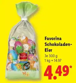 Lidl Favorina Schokoladen- Eier Angebot