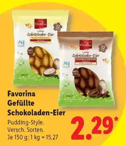 Lidl Favorina Gefüllte Schokoladen-Eier Angebot