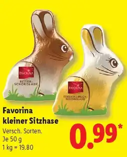 Lidl Favorina kleiner Sitzhase Angebot