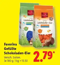 Lidl Favorina Gefüllte Schokoladen-Eier Angebot