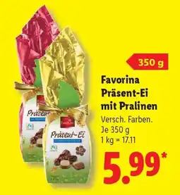 Lidl Favorina Präsent-Ei mit Pralinen Angebot