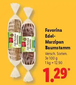 Lidl Favorina Edel- Marzipan Baumstamm Angebot